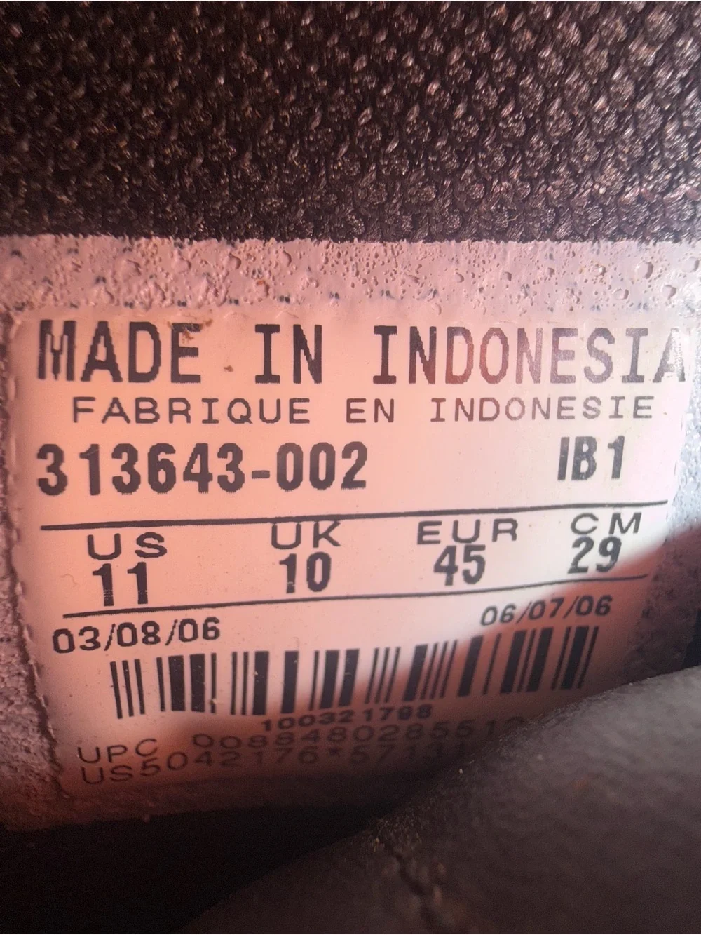Nike Air Force 1 Mid DS FROM 2006 313643-002